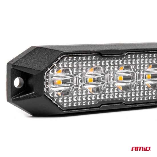 ΣΤΡΟΜΠΟ 12/24V 4xSMD LED 12W (4x3W) R65 R10 IP6K9K 95x30mm ΑΜΙΟ - 1 ΤΕΜ. Στρόμπο (Strobe)
