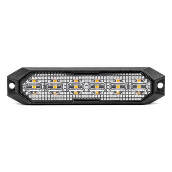 ΣΤΡΟΜΠΟ 12/24V 6xSMD LED 18W (6x3W) R65 R10 IP68 IP6K9K 122x30mm ΑΜΙΟ - 1 ΤΕΜ. Στρόμπο (Strobe)