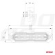 ΣΤΡΟΜΠΟ 12/24V 6xSMD LED 18W (6x3W) R65 R10 IP68 IP6K9K 122x30mm ΑΜΙΟ - 1 ΤΕΜ. Στρόμπο (Strobe)