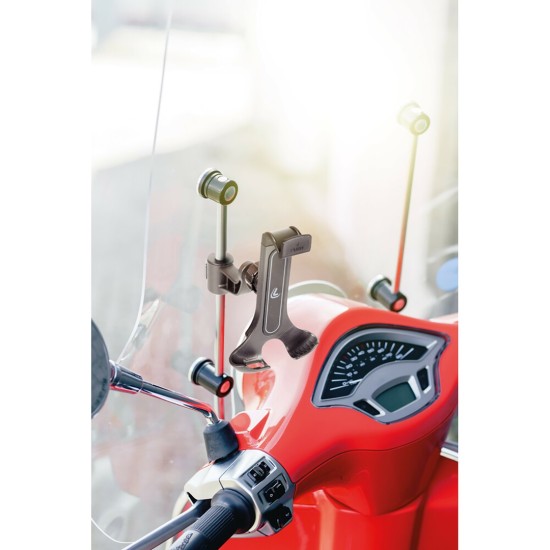 ΒΑΣΗ ΣΤΗΡΙΞΗΣ ΚΙΝΗΤΟΥ SMART SCOOTER FLOW 130-190mm ( ΜΕ ΣΤΗΡΙΞΗ ΣΤΟ ΚΑΘΡΕΠΤΗ Η ΣΕ ΜΠΑΡΑ 9-14mm) 