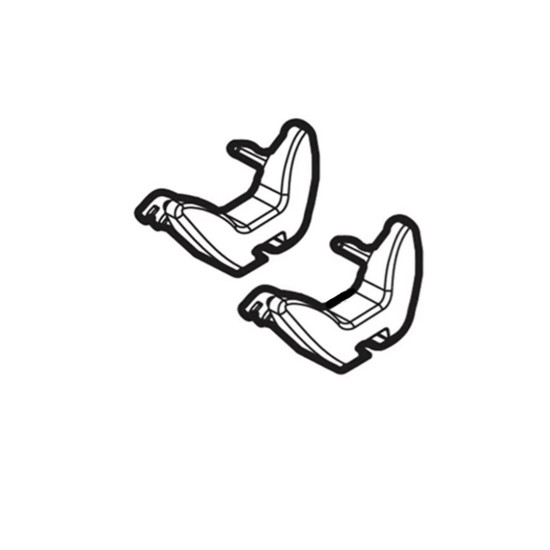 ΑΝΤΑΛΛΑΚΤΙΚΕΣ ΤΑΠΕΣ/ΚΑΠΑΚΙΑ ΓΙΑ ΡΑΓΕΣ (ΒΕΡΓΑ) ΒΑΣΗΣ ΠΟΔΗΛΑΤΟΥ ΠΟΡΤ ΜΠΑΓΚΑΖ STAND UP MENABO - 2 ΤΕΜ. Βάσεις Πορτ Μπαγκάζ