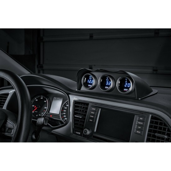 ΒΟΛΤΟΜΕΤΡΟ ΨΗΦΙΑΚΟ ΜΑΥΡΟ ΜΕ ΛΕΥΚΟ ΦΩΣ BLACK DIGITAL SERIES 9-32V 52mm Βολτόμετρα