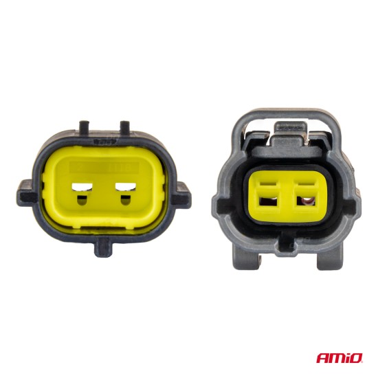 ΦΙΣΑ ΣΥΝΔΕΣΗΣ ΜΕ ΥΠΟΔΟΧΗ 2 PIN Φ2,2mm ΑΔΙΑΒΡΟΧΗ AMIO - 1 τεμ. Ακροδέκτες Καλωδίων