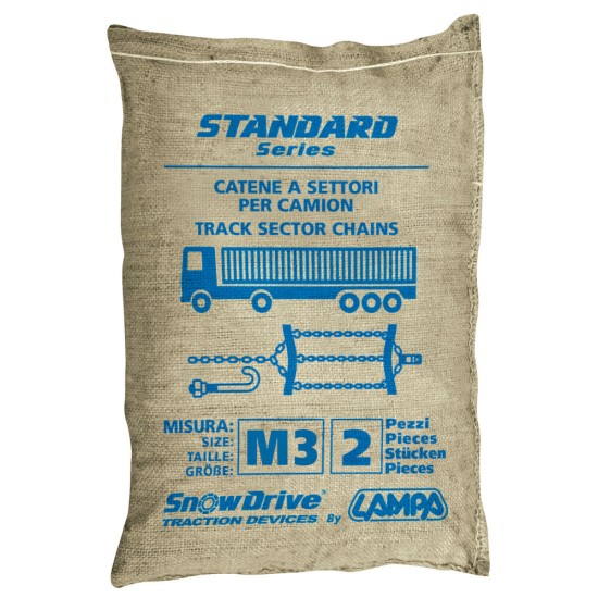 ΑΛΥΣΙΔΕΣ ΧΙΟΝΙΟΥ ΦΟΡΤΗΓΟΥ M-3 STANDARD  LAMPA - 2 ΤΕΜ  Αλυσίδες Χιονιού Φορτηγών