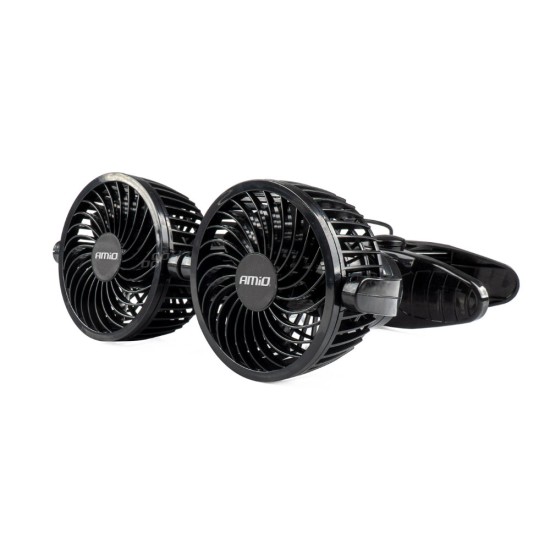 ΑΝΕΜΙΣΤΗΡΑΣ ΔΙΠΛΟΣ 24V 2χ4''(10,8cm) ΜΕ ΦΙΣ ΑΝΑΠΤΗΡΑ/2 ΤΑΧΥΤΗΤΩΝ/ ΜΕ ΜΑΝΤΑΛΑΚΙ PRO SERIES ΑΜΙΟ - 1 ΤΕΜ. Ανεμιστήρες Θερμαντικά