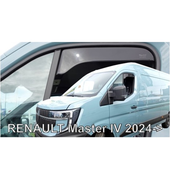 ΑΝΕΜΟΘΡΑΥΣΤΕΣ ΓΙΑ RENAULT MASTER IV ΚΟΝΤΟ 2024+ ΖΕΥΓΑΡΙ ΑΠΟ ΕΥΚΑΜΠΤΟ ΦΙΜΕ ΠΛΑΣΤΙΚΟ HEKO - 2 ΤΕΜ. ΑΝΕΜΟΘΡΑΥΣΤΕΣ