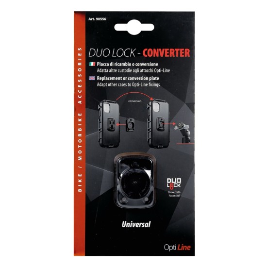 Ανταλλακτικός, Βιδωτός Αντάπτορας Duolock Converter της σειράς Optiline, συμβατός με Θήκες ή Αντάπτορες Κινητού και Βάσεις Στήριξης Κινητού Optiline 