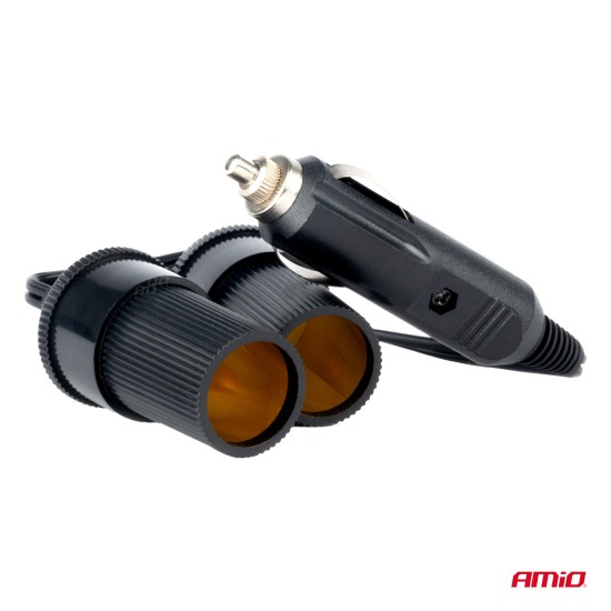 ΑΝΤΑΠΤΟΡΑΣ ΑΝΑΠΤΗΡΑ ΔΙΠΛΟΣ ΜΕ ΚΑΛΩΔΙΟ 12/24V AMIO - 1 τεμ. 