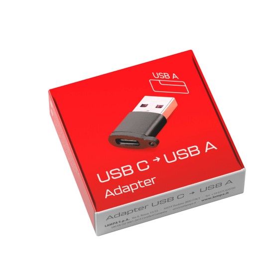ΑΝΤΑΠΤΟΡΑΣ ΦΟΡΤΙΣΗΣ & ΣΥΓΧΡΟΝΙΣΜΟΥ USB-C>USB-A SMARTPHONE ESSENTIALS LAMPA  - 1 ΤΕΜ. 