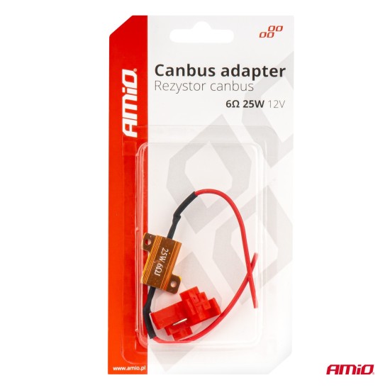 Amio - CANBUS Αντίσταση 6Ω 25W για LED Λάμπες – Anti Error - 1 τεμ. (04092/AM)