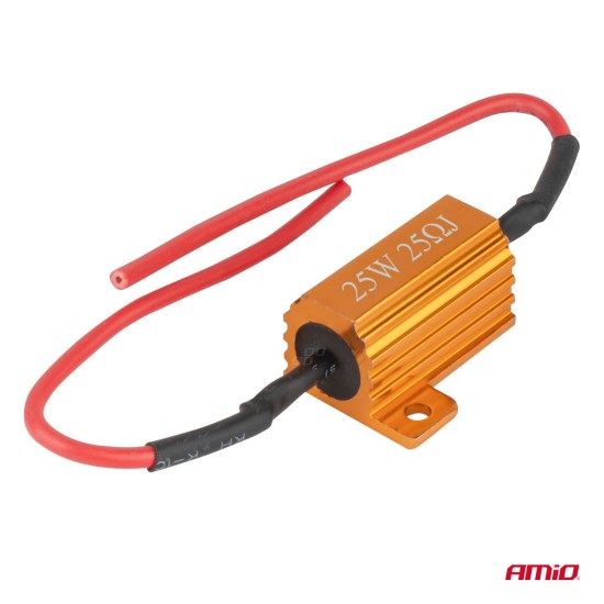 Amio - CANBUS Αντίσταση 25Ω 25W για LED Λάμπες – Anti Error - 1 τεμ. (04093/AM)