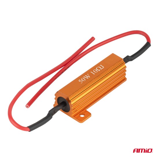 ΑΝΤΙΣΤΑΣΗ CAN-BUS 12V 50W 10Ω (CANCELLER) AMIO - 1 τεμ. Αντιστάσεις CANBUS (Cancelers)