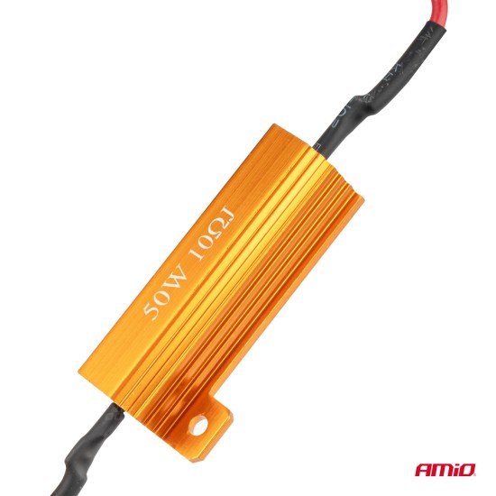 ΑΝΤΙΣΤΑΣΗ CAN-BUS 12V 50W 10Ω (CANCELLER) AMIO - 1 τεμ. Αντιστάσεις CANBUS (Cancelers)