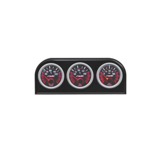 ΒΑΣΗ/ΘΗΚΗ 3 ΟΡΓΑΝΩΝ 52mm ΓΙΑ ΤΗΝ ΘΕΣΗ RADIO-CD 1DIN ΜΗΚΟΥΣ 189mm ΣΕ ΜΑΥΡΟ ΧΡΩΜΑ SIMONI RACING  - 1 τεμ. Αξεσουάρ και Μέρη Οργάνων