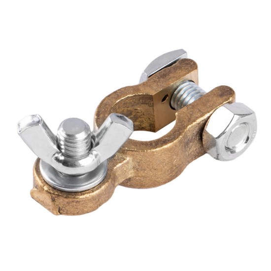 ΠΟΛΟΣ ΜΠΑΤΑΡΙΑΣ 12V 600Ah ΜΕ ΣΦΙΧΤΗΡΑ ΠΕΤΑΛΟΥΔΑΣ ΘΕΤΙΚΟ (+)  AMIO - 1 Τεμ. Αξεσουάρ Μπαταρίας