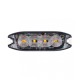 ΣΤΡΟΜΠΟ 12/24V 10x3x0,9cm ΠΟΡΤΟΚΑΛΙ 4LED 12W (4x3W) R65 R10 IP68 AMiO - 1 ΤΕΜ. Στρόμπο (Strobe)