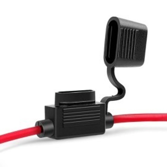 ΣΤΕΓΑΝΗ ΑΣΦΑΛΕΙΟΘΗΚΗ ΓΙΑ STANDARD ΑΣΦΑΛΕΙΕΣ ΜΕ ΚΑΛΩΔΙΟ 30CM AMiO - 1 ΤΕΜ. Βάσεις Ασφαλειών