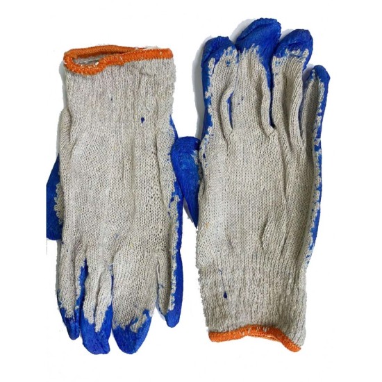 ΓΑΝΤΙΑ ΕΡΓΑΣΙΑΣ ΧΩΡΙΣ ΡΑΦΕΣ ΜΠΛΕ/ΓΚΡΙ AMiO - 1 ΤΕΜ. Γάντια Εργασίας