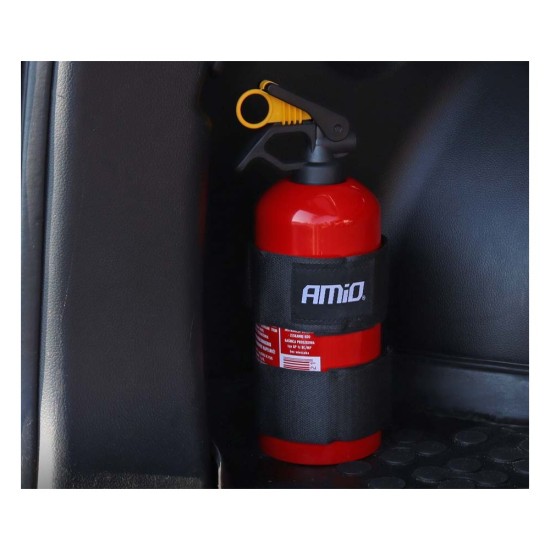 ΙΜΑΝΤΕΣ VELCRO 59x5cm ΜΕ ΑΥΤΟΚΟΛΛΗΤΑ 10x5cm ΜΑΥΡΟ ΓΙΑ ΣΤΗΡΙΞΗ ΠΥΡΟΣΒΕΣΤΗΡΑ AMiO - 2 ΤΕΜ. Πυροσβεστήρες