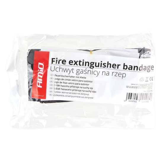 ΙΜΑΝΤΕΣ VELCRO 59x5cm ΜΕ ΑΥΤΟΚΟΛΛΗΤΑ 10x5cm ΜΑΥΡΟ ΓΙΑ ΣΤΗΡΙΞΗ ΠΥΡΟΣΒΕΣΤΗΡΑ AMiO - 2 ΤΕΜ. Πυροσβεστήρες