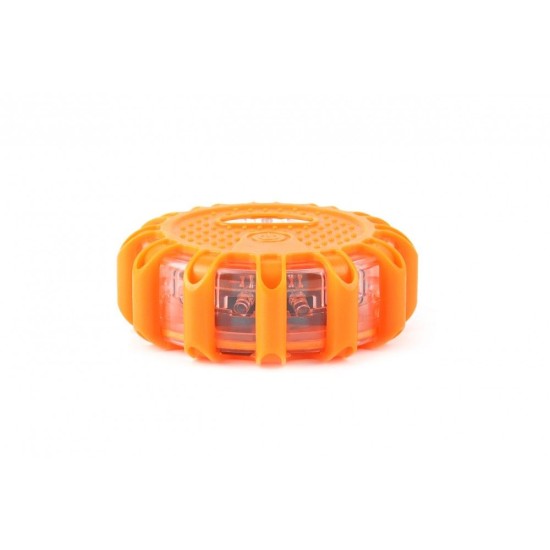 ΦΩΣ ΠΡΟΕΙΔΟΠΟΙΗΤΙΚΟ ΣΤΡΟΓΓΥΛΟ LED ΜΠΑΤΑΡΙΑΣ 12SMD+3SMD ΜΕ ΦΑΚΟ Διάφορα Φώτα