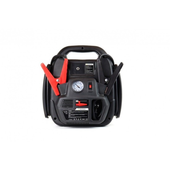 ΕΚΚΙΝΗΤΗΣ ΜΠΑΤΑΡΙΑΣ STARTER 4 ΣΕ 1 17Ah 12V DC 300A (700A max) 250PSI ΜΕ ΚΟΜΠΡΕΣΕΡ ΑΕΡΑ / ΜΑΝΟΜΕΤΡΟ / 3 LED / 2 ΠΡΙΖΕΣ 12V / 1 ΘΥΡΑ USB 5V 2,1A SENA ΓΙΑ ΒΕΝΖΙΝΗ ΚΑΙ DIESEL AMiO - 1 ΤΕΜ. Εκκινητές Μπαταρίας