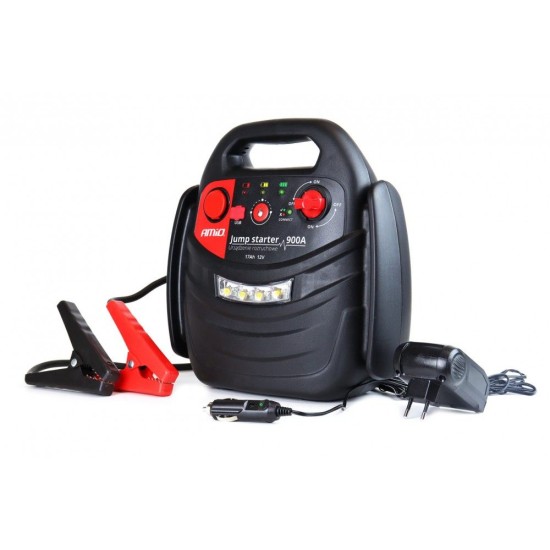 ΕΚΚΙΝΗΤΗΣ ΜΠΑΤΑΡΙΑΣ STARTER 4 ΣΕ 1 17Ah 12V DC 300A (700A max) 250PSI ΜΕ ΚΟΜΠΡΕΣΕΡ ΑΕΡΑ / ΜΑΝΟΜΕΤΡΟ / 3 LED / 2 ΠΡΙΖΕΣ 12V / 1 ΘΥΡΑ USB 5V 2,1A SENA ΓΙΑ ΒΕΝΖΙΝΗ ΚΑΙ DIESEL AMiO - 1 ΤΕΜ. Εκκινητές Μπαταρίας