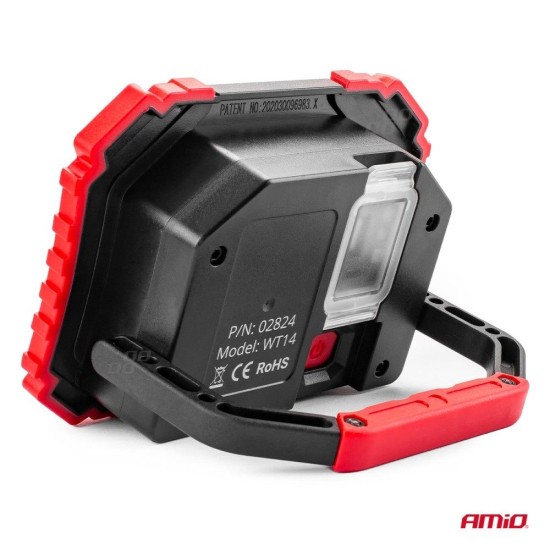 ΦΑΚΟΣ ΕΡΓΑΣΙΑΣ ΜΕ ΕΠΙΤΡΑΠΕΖΙΑ ΒΑΣΗ ΣΤΗΡΙΞΗΣ WT14 12w COB LED 2200mAh MICRO USB 145x103x40mm Φορητές Λάμπες Εργασίας LED