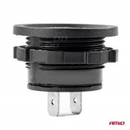 ΒΟΛΤΟΜΕΤΡΟ ΨΗΦΙΑΚΟ ΣΕ ΠΡΙΖΑ ΣΤΡΟΓΓΥΛΟ ΜΕ ΚΟΚΚΙΝΟ ΦΩΣ  3-32V Φ 37mm x 32mm MOD-02 Βολτόμετρα