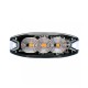 ΣΤΡΟΜΠΟ 12/24V 8x3x0,9cm ΠΟΡΤΟΚΑΛΙ 3LED 9W (3x3W) R65 R10 AMiO - 1 ΤΕΜ. Στρόμπο (Strobe)