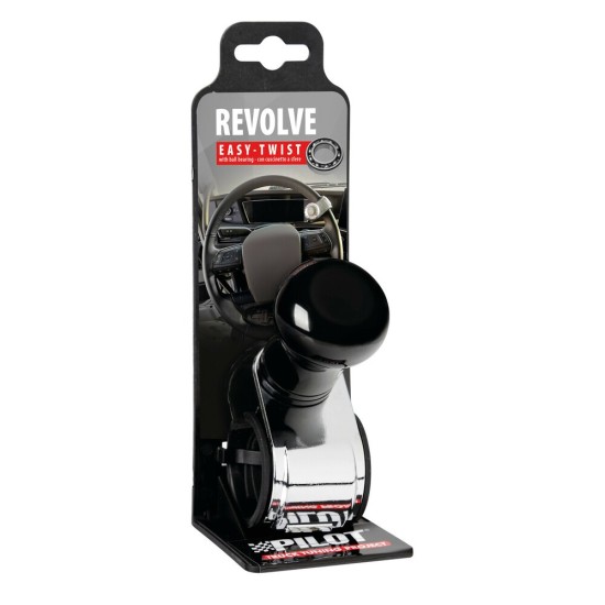 ΤΕΜΠΕΛΗΣ ΤΙΜΟΝΙΟΥ ΠΕΡΙΣΤΡΕΦΟΜΕΝΟΣ ΑΝΑΔΙΩΜΕΝΟ ΑΛΟΥΜΙΝΙΟ ΜΑΥΡΟΣ ΜΕ ΧΡΩΜΙΩΜΕΝΟ ΒΡΑΧΙΟΝΑ 20-40mm REVOLVE LAMPA - 1ΤΕΜ Τεμπέληδες Τιμονιού