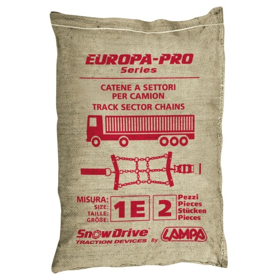 ΑΛΥΣΙΔΑ ΦΟΡΤΗΓΟΥ EUROPA PRO ΤΣΟΥΒΑΛΙ  1E LAMPA - 2 ΤΕΜ  Αλυσίδες Χιονιού Φορτηγών