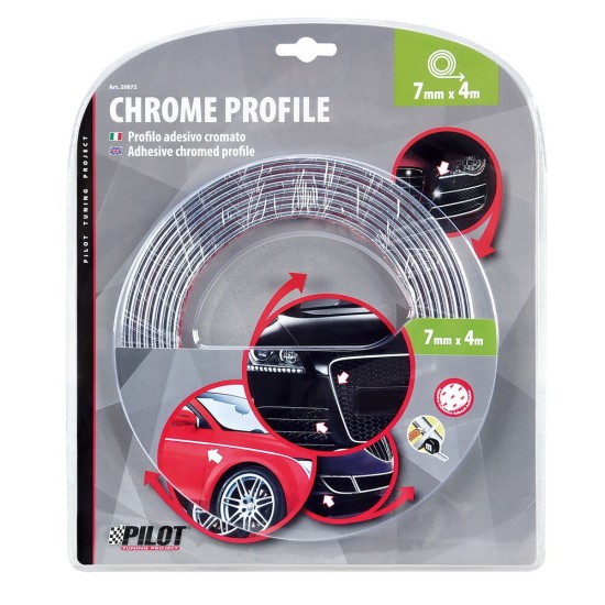 ΑΥΤΟΚΟΛΛΗΤΟ TRIM ΧΡΩΜΙΟ ΕΠΙΠΕΔΟ ΓΙΑ ΠΟΡΤΕΣ, ΓΡΙΛΙΕΣ, ΠΡΟΦΥΛΑΚΤΗΡΕΣ, ΠΛΑΙΝΑ ΠΑΧΟΣ 7MM ΜΗΚΟΣ 4M Αυτοκόλλητα Προφίλ και Τριμ