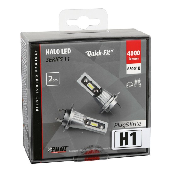 H1 12/24V P14,5s 6.500K 2.000lm 15W 6LED SEOUL CSP-Y19chips HALO LED SERIE 11 PLUG & BRITE 2ΤΕΜ. Λάμπες