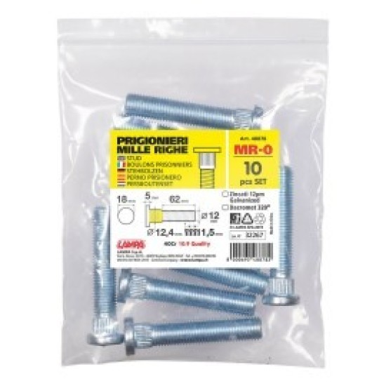 ΜΠΟΥΖΟΝΙΑ MR0 12χ1,50 62mm (12,4) ΣΑΚΟΥΛΑ 10ΤΕΜ. Μπουζόνια