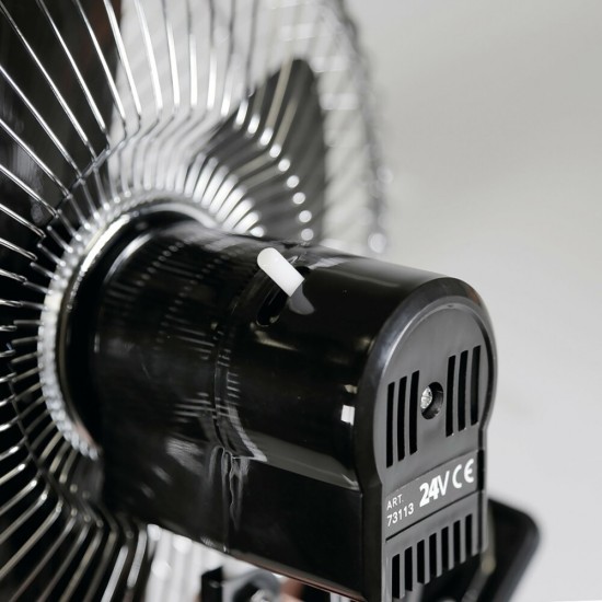 ΑΝΕΜΙΣΤΗΡΑΣ JUMBO 10 INCH 24V 12W Φ25cm 2 ΤΑΧΥΤΗΤΩΝ ΜΕ ΦΙΣ ΑΝΑΠΤΗΡΑ 200cm ΚΑΙ ΜΑΝΤΑΛΑΚΙ Ανεμιστήρες Αυτοκινήτου Θερμαντικά