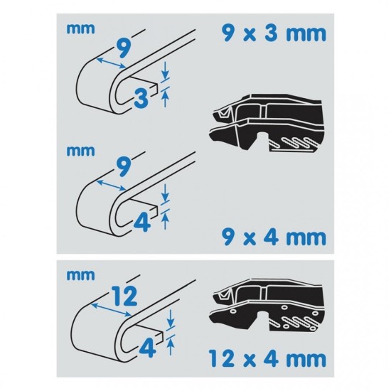 ΥΑΛΟΚΑΘΑΡΙΣΤΗΡΑΣ ΦΟΡΤΗΓΟΥ 55cm (22 INCH) WIPEMAX ΜΕ 2 ΑΝΤΑΠΤΟΡΕΣ Υαλοκαθαριστήρες 1τεμ