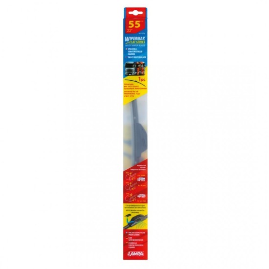 ΥΑΛΟΚΑΘΑΡΙΣΤΗΡΑΣ ΦΟΡΤΗΓΟΥ 55cm (22 INCH) WIPEMAX ΜΕ 2 ΑΝΤΑΠΤΟΡΕΣ Υαλοκαθαριστήρες 1τεμ