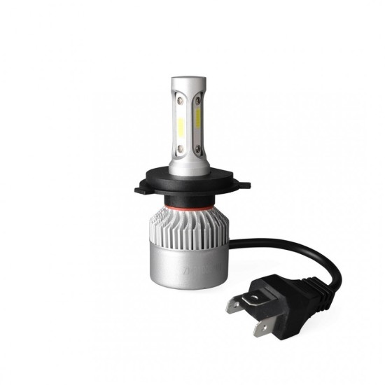 H4 LED SET C6 9-32V 6.500K 10.000lm 4 X 10W ΛΑΜΠΑ ΜΕ COB EPISTAR 1021 LED ΚΑΙ ΑΝΕΜΙΣΤΗΡΑΚΙ M-TECH - 2 ΤΕΜ. Λάμπες