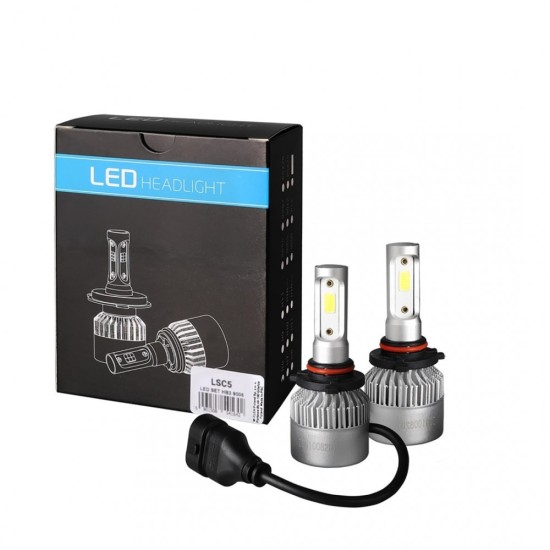 HB3 9005 9-32V 6.500K 10.000lm 4x10W COB ΛΑΜΠΑ LED EPISTAR 1021 C6 KIT ΜΕ ΑΝΕΜΙΣΤΗΡΑΚΙ M-TECH - 2 ΤΕΜ. Λάμπες