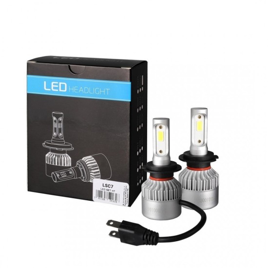 H7 LED SET C6 9-32V 6.500K 10.000lm 4 X 10W ΛΑΜΠΑ ΜΕ COB EPISTAR 1021 LED ΚΑΙ ΑΝΕΜΙΣΤΗΡΑΚΙ M-TECH - 2 ΤΕΜ. Λάμπες