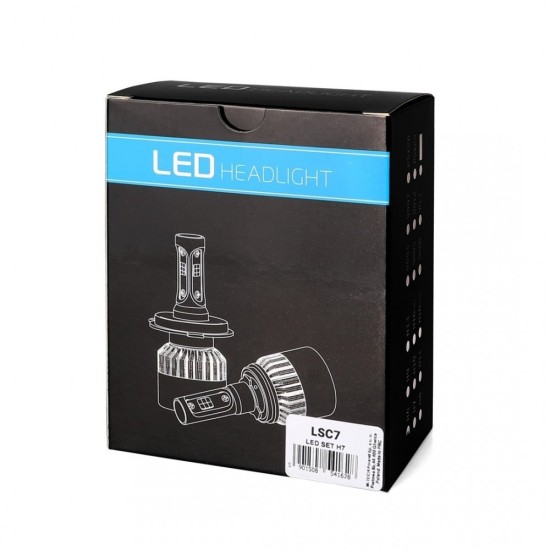 H7 LED SET C6 9-32V 6.500K 10.000lm 4 X 10W ΛΑΜΠΑ ΜΕ COB EPISTAR 1021 LED ΚΑΙ ΑΝΕΜΙΣΤΗΡΑΚΙ M-TECH - 2 ΤΕΜ. Λάμπες