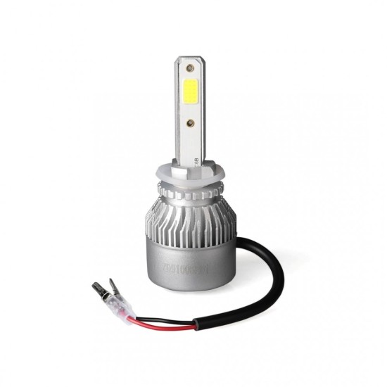H27 880 LED SET C6 9-32V 6.500K 10.000lm 4 X 10W ΛΑΜΠΑ ΜΕ COB EPISTAR 1021 LED ΚΑΙ ΑΝΕΜΙΣΤΗΡΑΚΙ M-TECH - 2 ΤΕΜ. Λάμπες