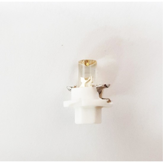BAX 12V B8,4d 0,2W LED 1xFLUX 5mm ΛΕΥΚΟ 1ΤΕΜ. Χωρίς Κάλυκα
