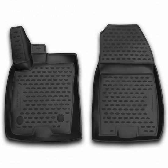 ΠΑΤΑΚΙΑ ΜΑΡΚΕ ΓΙΑ FORD TRANSIT COURIER 2014+ ΛΑΣΤΙΧΟ ΣΚΑΦΑΚΙΑ (ΜΑΥΡΟ) 2ΤΕΜ. Πατάκια Μαρκέ Λάστιχο