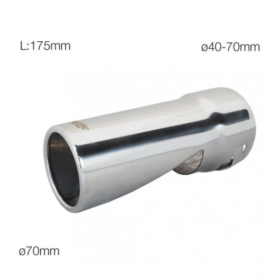 ΑΚΡΟ ΕΞΑΤΜΙΣΗΣ TRX97 175mm 40-70mm (ΦΑΛΤΣΟΚΟΜΜΕΝΟ ΣΤΗ ΜΕΣΗ) Μπούκες Εξάτμισης
