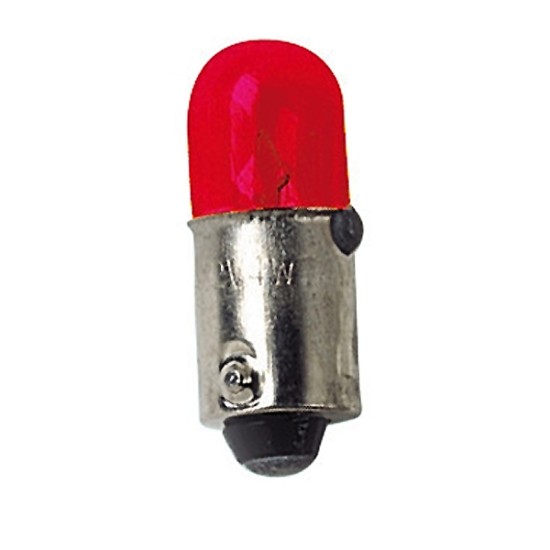 ΛΑΜΠΑΚΙΑ ΜΙΝΙΟΝ 12V T4W BA9s ΚΟΚΚΙΝΑ Με Κάλυκα