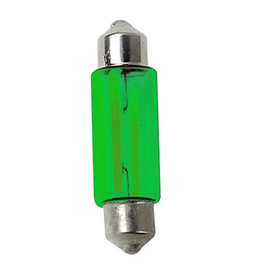 ΛΑΜΠΑΚΙΑ ΠΡΑΣΙΝΑ ΣΩΛΗΝΩΤΑ 12V/10W 35mm Πλαφονιέρας