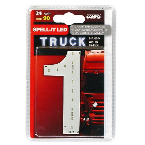 ΑΡΙΘΜΟΣ 1 ΛΕΥΚΟ 24V LED Φωτιζόμενα Γράμματα LED
