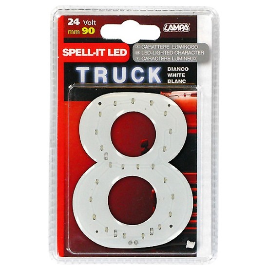 ΑΡΙΘΜΟΣ 8 ΛΕΥΚΟ 24V LED Φωτιζόμενα Γράμματα LED